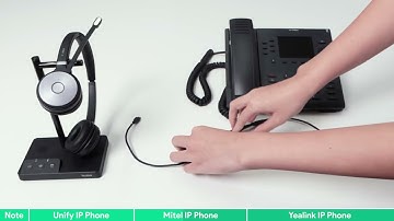 How to Connect a Third Party Phone and Yealink WH62&WH63 via EHS61 Adapter