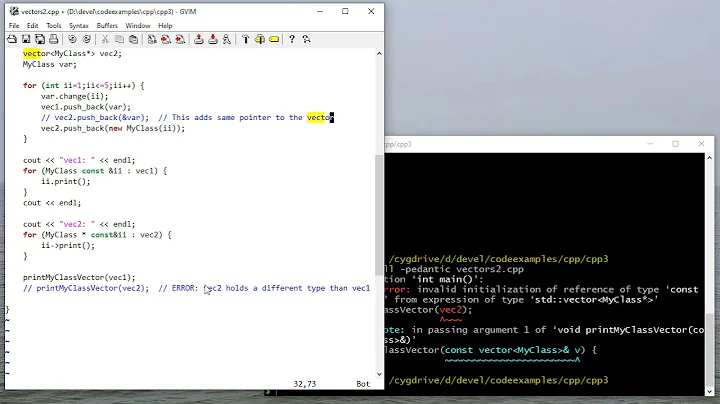 C++ Vectors of Objects & Pointers
