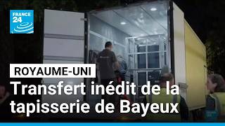 Dispositif XXL pour un transfert inédit : la tapisserie de Bayeux arrive à Londres • FRANCE 24