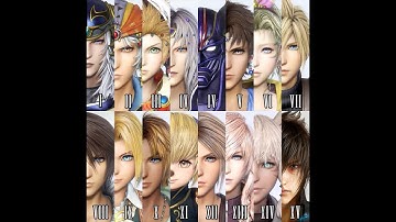 All Final Fantasy Characters Dissidia nt Ft.Limit Burst (FFBE)
