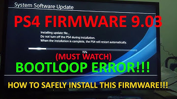PS4 9.03 UPDATE! | How to SAFELY INSTALL PS4 9.03 UPDATE | PS4 Bootloop ERROR FIX!