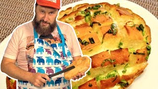 ПАМПУШКИ для ленивых или Хлеб с сыром, чесноком и зеленью | Сытная ЗАКУСКА К ПИВУ ПАМПУШКИ для ленивых или Хлеб с сыром, чесноком и зеленью | Сытная ЗАКУСКА К ПИВУ