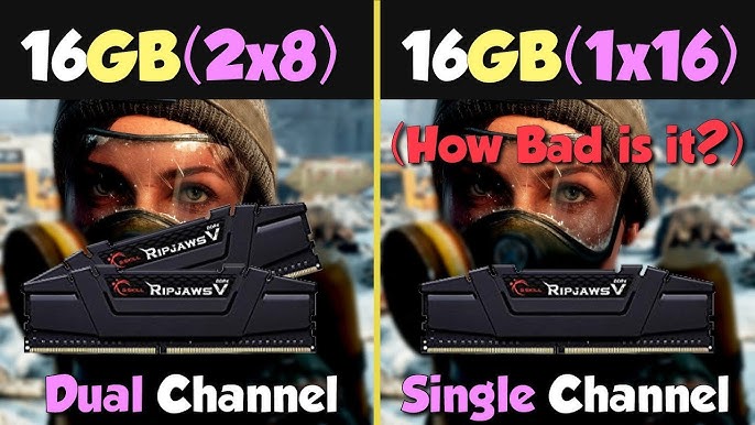 1x16GB vs 2x8Gb vs 4x4GB RAM in 2020 | vs Dual Channel | 1080P, 1440p and 4K Tests - YouTube