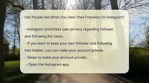 Can People See When You View Their Followers On Instagram? - Everyday-Networking