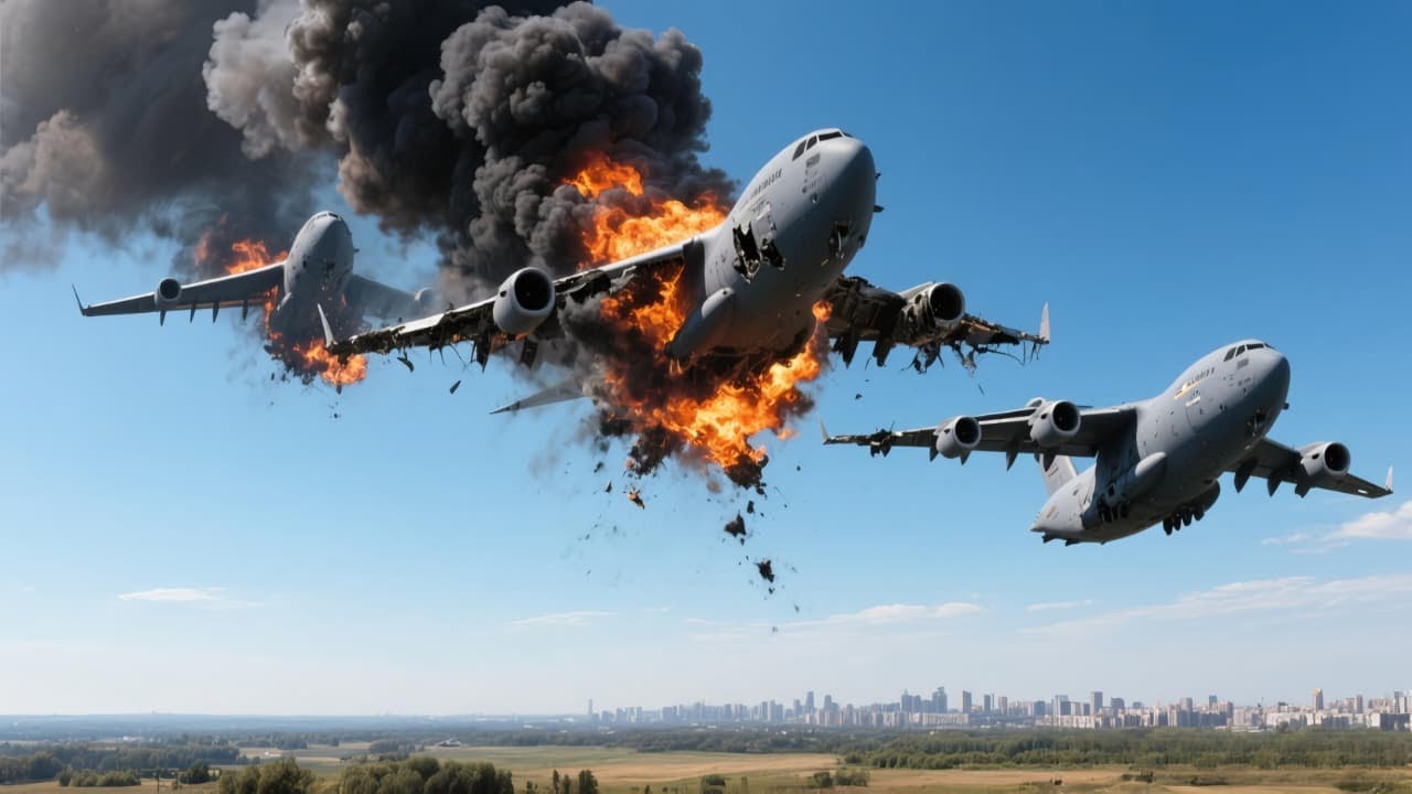 5 Minutes Ago! 9 NATO cargo planes carrying 90,000 weapons were shot ...