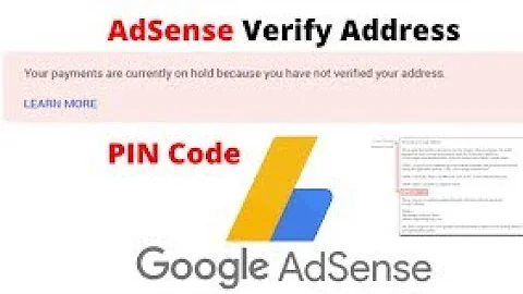 Verify your address to receive payments from Google AdSense
