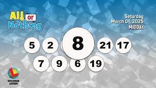 Wisconsin Lottery Midday Draw 03/01/2025