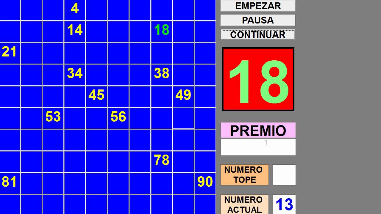 Juguemos al bingo con los números