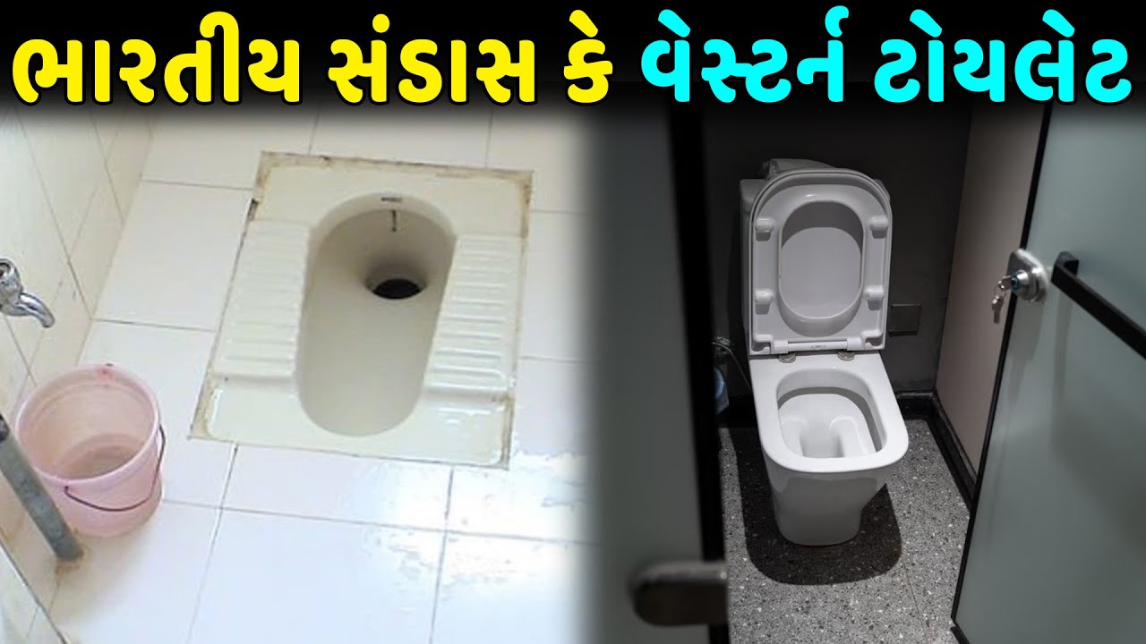 ભારતીય સંડાસ કે વેસ્ટર્ન ટોયલેટ Indian Toilet vs Western Toilet Which is Better for Health
