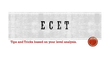 2 MONTHS FOR ECET - TIPS TRICKS AND EXAM PROCEDURE - NOT MOTIVATION