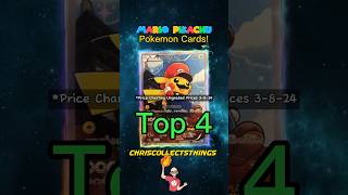 Top 4 MARIO Pikachu Pokémon Cards 🔥 #pokemontcg #mario #pikachu