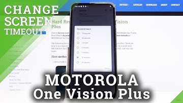 How to Set Screen Timeout in MOTOROLA One Vision Plus – Find Blackout Options