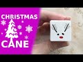 Polymer Clay Christmas Cane - Reindeer