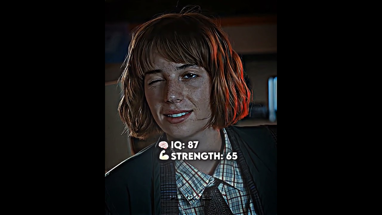 stranger things characters IQ and strength 💪🏻🧠 #strangerthings#strangerthingsedit#steveharrington