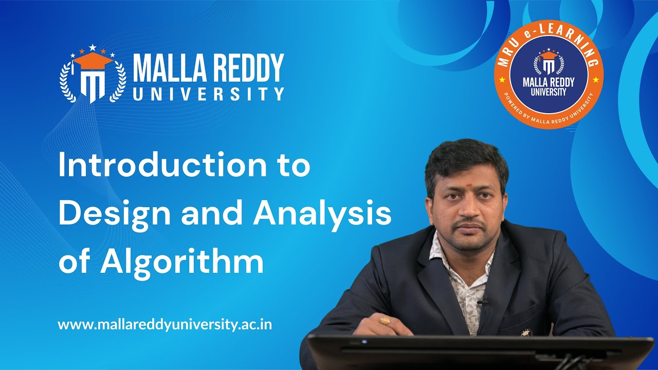 Introduction to Design & Analysis of Algorithms | Concepts & Complexity | MRU E-Learning