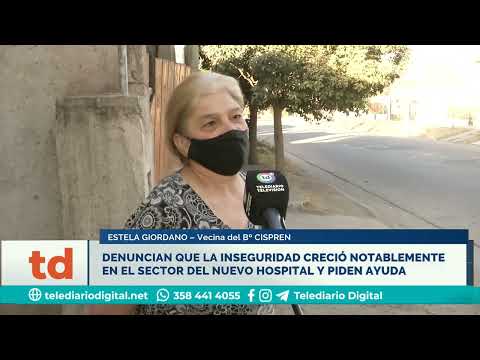 Denuncian que la inseguridad creció notablemente en el sector del nuevo hospital y piden ayuda