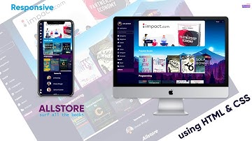 Create Book Store Web Design Fully Responsive | Using HTML & CSS | CNB | With Source Code
