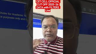 CET CELL UPDATE ALL 2025-26 CUTOFF DATA with Filters LIVE #mhtcet2026 #engineeringadmission2026