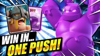 3 CROWN IN 60 SECONDS ONLY!! BEST ELIXIR GOLEM DECK in Clash Royale!!