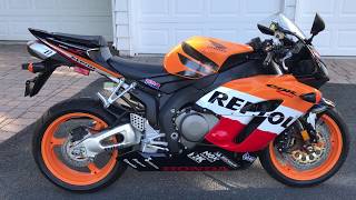 2005 CBR1000RR Repsol walk round - May 2020 (zero miles from new)