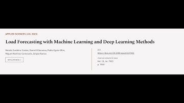 Load Forecasting with Machine Learning and Deep Learning Methods | RTCL.TV
