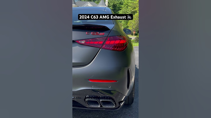 2024 C63 AMG Exhaust 🔈 #cars #mercedes #c63amg