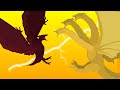 Rodan vs Jatos vs Ghidorah / animação Stick Nodes