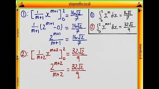 ENGAA 2018 Section 1 - Q49 (Maths) - Pair of Equations with Integrals - Worked Solution