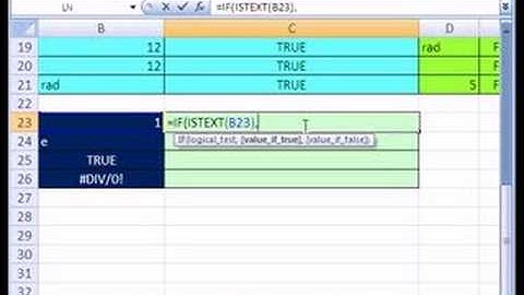Excel Magic Trick #101: IS Functions