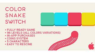 Color Snake Switch - Fun Arcade Game IOS Template + easy to reskine + AdMob | Codecanyon Scripts screenshot 2