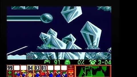 Lemmings SNES Taxing 28 POOR WEE CREATURES! 90% saved pause free