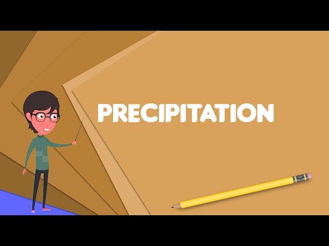 What Does Precipitation Mean In Geology