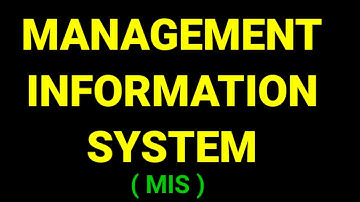 Management Information System (MIS) Part - 1