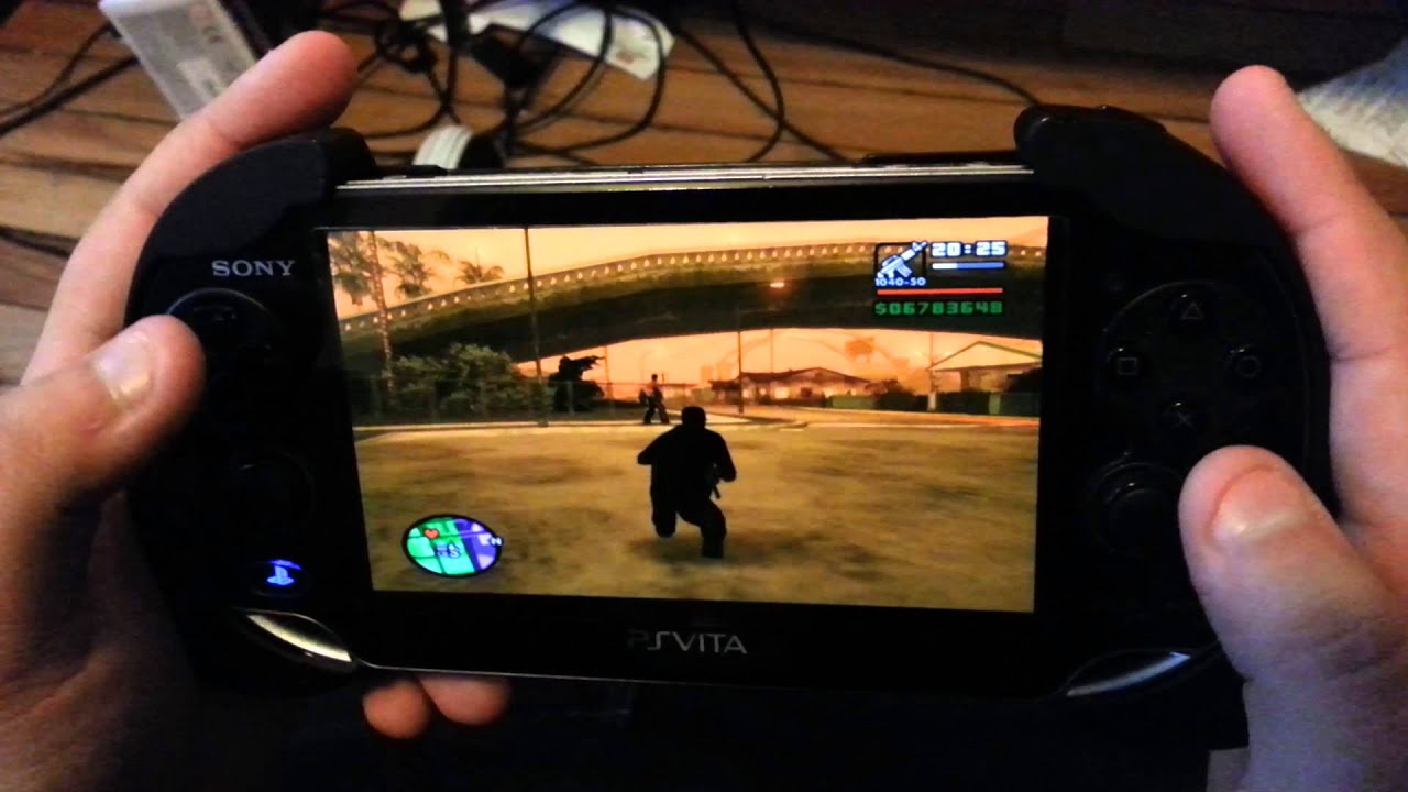 Gta San Andreas Ps Vita Remote Play Gameplay Youtube