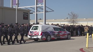 Central Texas honors Fallen Copperas Cove Officer Elijah Garretson at funeral service in Belton
