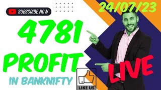 #banknifty  live trade on #flattrade trading terminal || 4781 rs profit || #stockmarket #intraday
