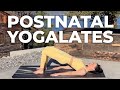 Postnatal yogalates 20minute postnatal yoga  pilates fusion for flat tummy