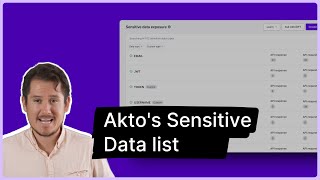 Akto's Sensitive Data list | Akto API Security