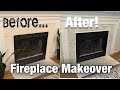 FIREPLACE MAKEOVER | DIY HOME PROJECTS | DIY FIREPLACE