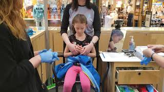 Addy gets her ears pierced