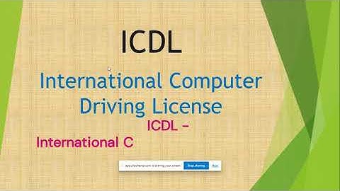 ICDL   International Computing Driving License | Introduction