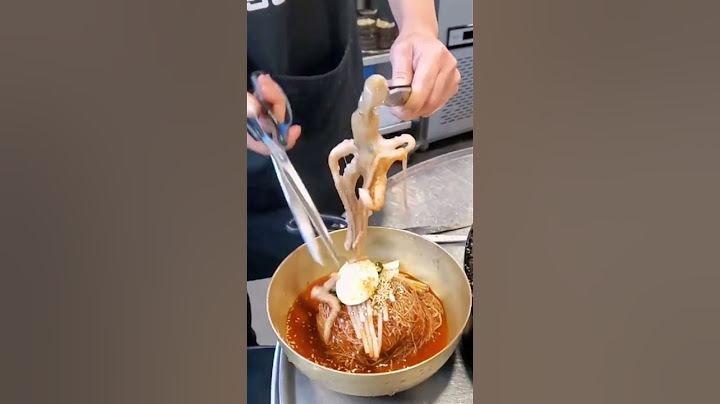 [세계의 음식] 산낙지 냉면 🤔🙄