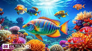 Amazing 8K Aquarium – Experience the Beauty of Coral Reefs and Gentle Sea Jellyfish