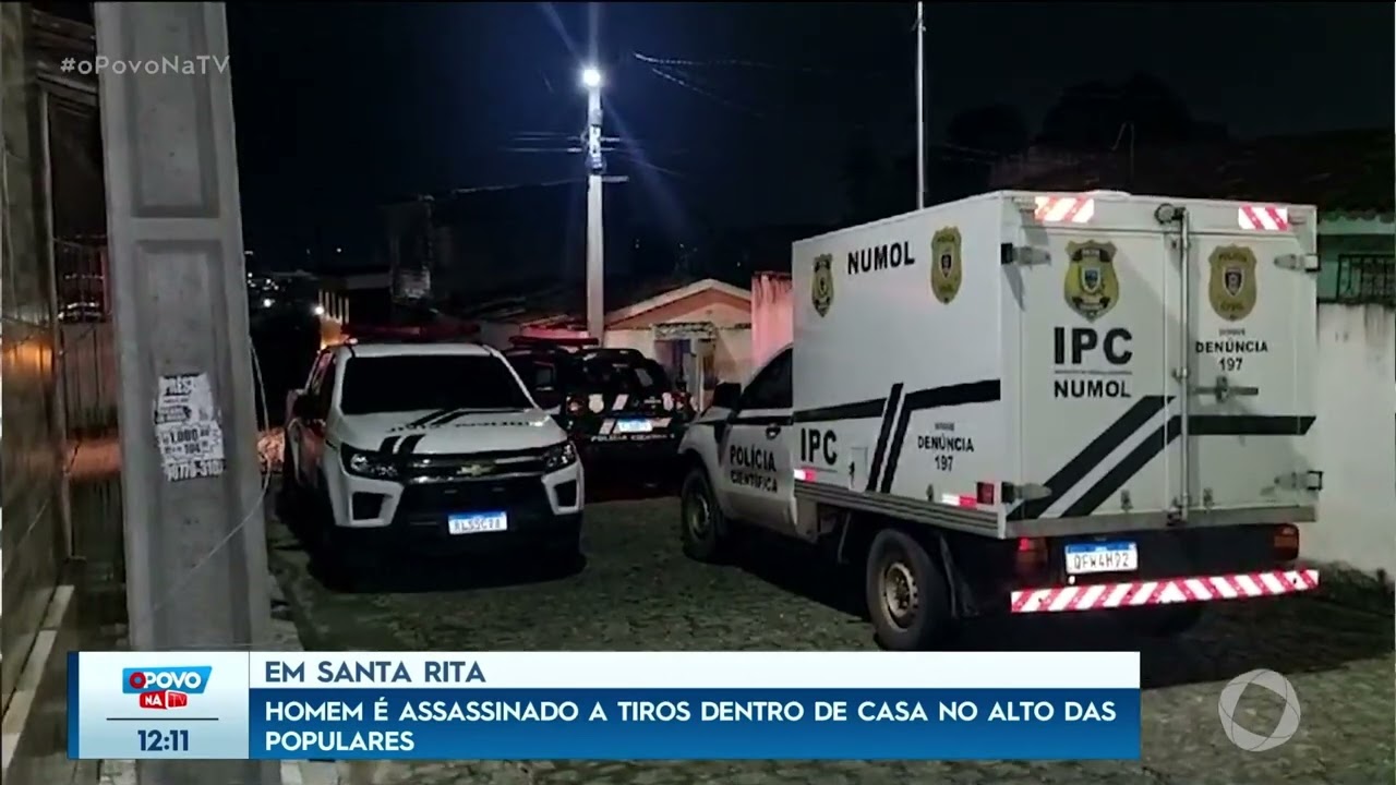 Homem é assassinado a tiros dentro de casa, no Alto das Populares - O Povo na TV