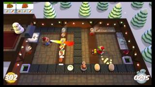 [Overcooked: Festive Seasoning Level 1-5] 2-player Former World Record Score: 634