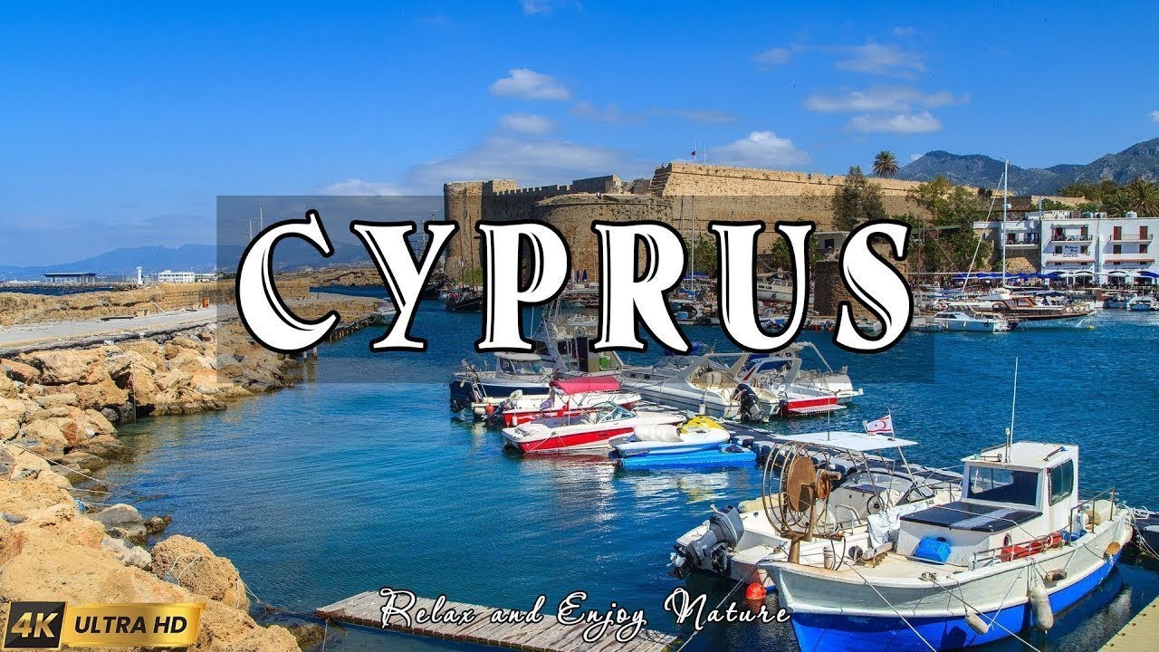 volando sobre Cyprus 4k | increíble paisaje natural hermoso con música relajante | vídeo 4k
