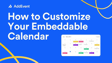 How to Customize Your Embeddable Calendar