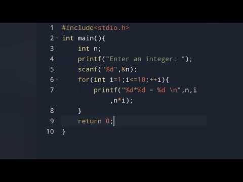 👨‍💻PRINT Multiplication Table