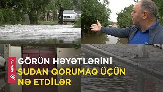 Kürdəmiri də su basdı, təsürrüfatlara ziyan dəydi - APA TV