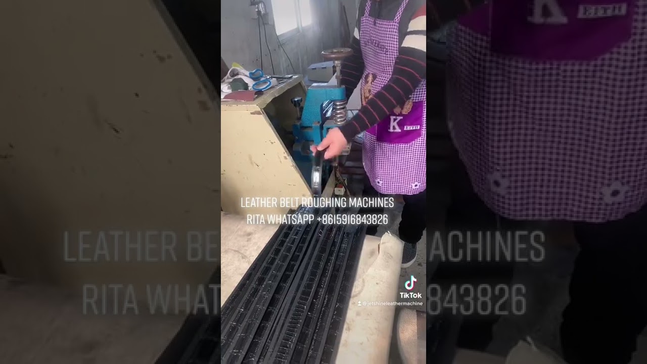 high speed Leather belt edge trimming machine